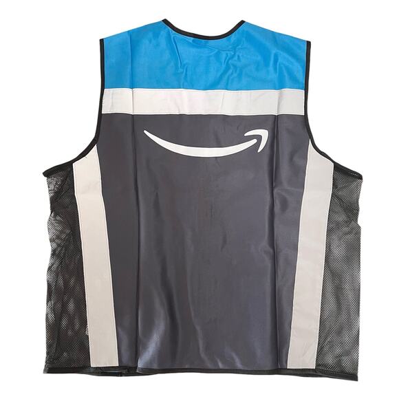 Amazon Flex High Visibility Reflective Safety Delivery Vest Blue M/L - Picture 4 of 4